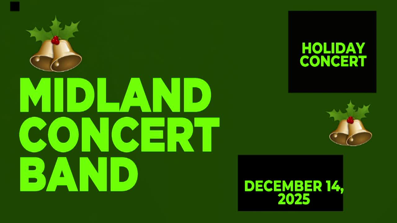 Midland Concert Band Holiday Concert 2025